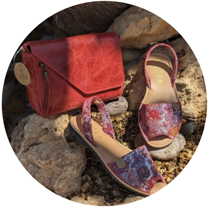 Ab.Zapatos 320-8 Hojas Rojas+Pelle 11/03 granate