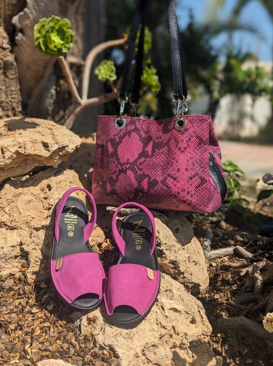 Ab. Zapatos 3106-8 magenta+PELLE serpiente 1019 FUXIA АКЦИЯ - Imagen 2