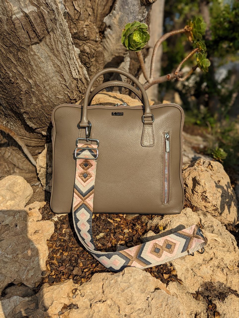 Ab. Z. PELLE · PORTATEL/2 napa (1210) taupe+CINTURON BOLSOS (150)-6 (10) АКЦИЯ - Imagen 2