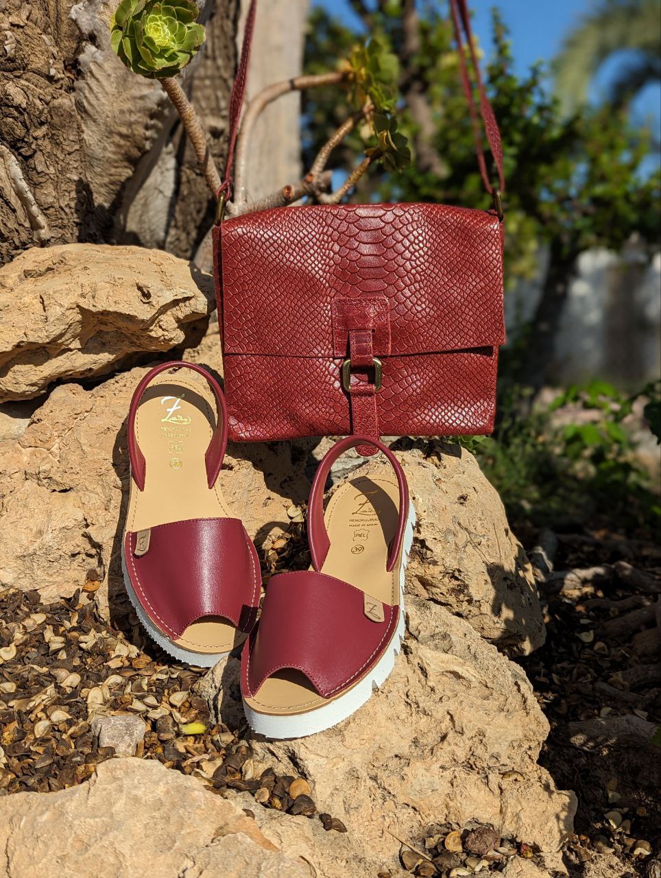 AB.Zapatos · 3202 · Granate+PELLE 17-06/2 SERPIENTE burdeos АКЦИЯ - Imagen 2