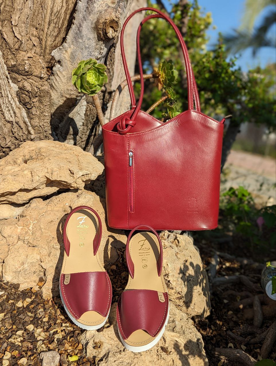 AB.Zapatos · 3202 · Granate+PELLE MOCHILA NAPA GRANATE АКЦИЯ - Imagen 2