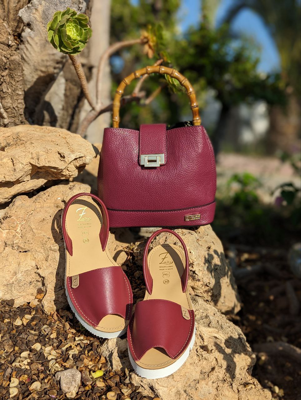 AB.Zapatos · 3202 · Granate+Ab.Zapatos PELLE Bambu (630) vino АКЦИЯ - Imagen 2