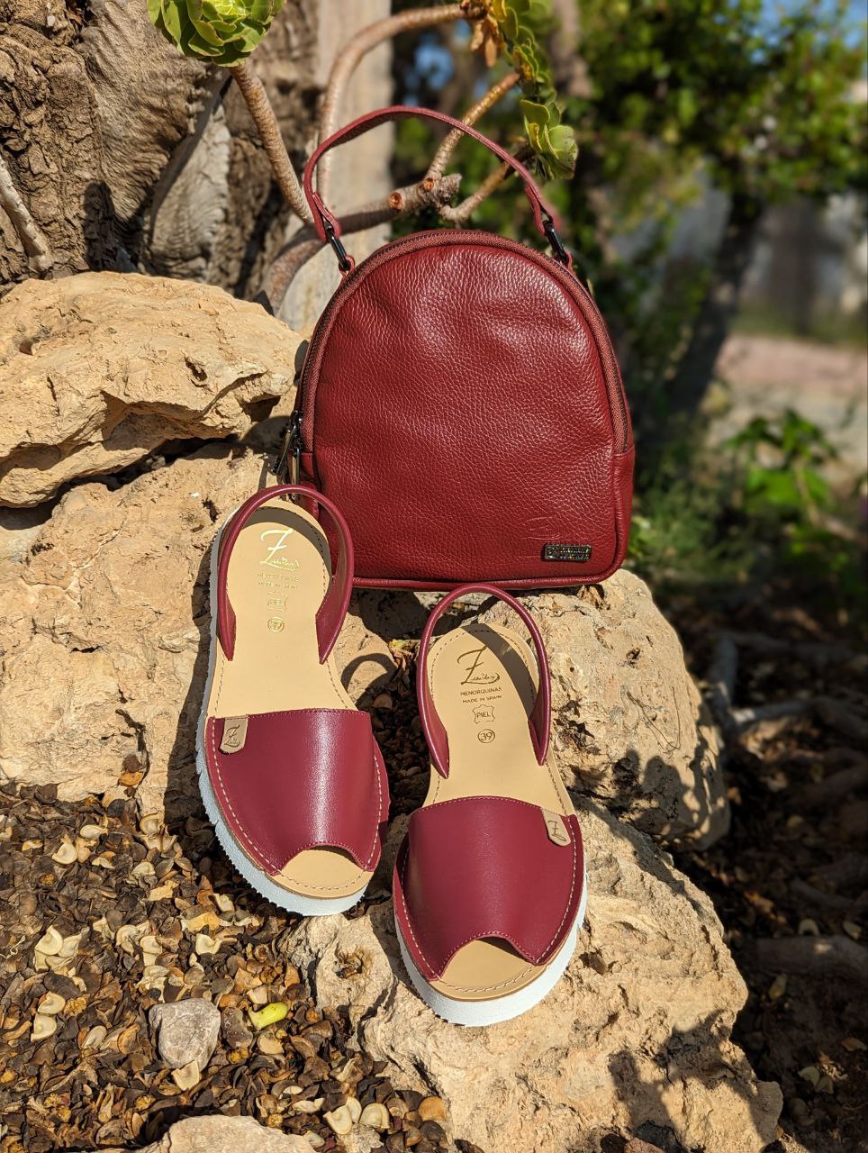 AB.Zapatos · 3202 · Granate+AB.Z · Pelle · mochila NAPA (630) Burdeos АКЦИЯ - Imagen 2