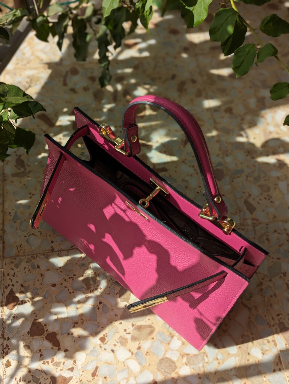 Ab.Zapatos PELLE Birkin/2 (720) fuxia - Imagen 4