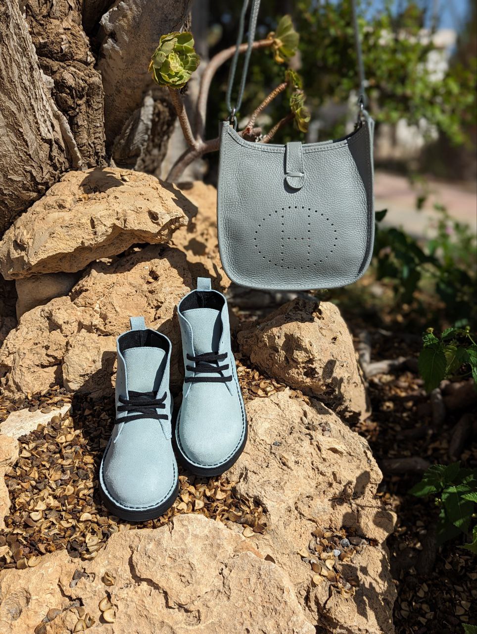 AB.Zapatos 1619/2 New · R · Caribe+Ab.Zapatos PELLE Helena (310) СЕРО-ГОЛУБОЙ АКЦИЯ - Imagen 2