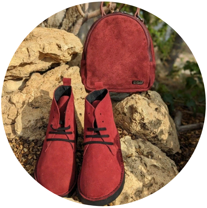 Ab. Zapatos 1619/2 New R · GRANATE+AB.Z · Pelle · mochila serraje (610) GRANATE АКЦИЯ
