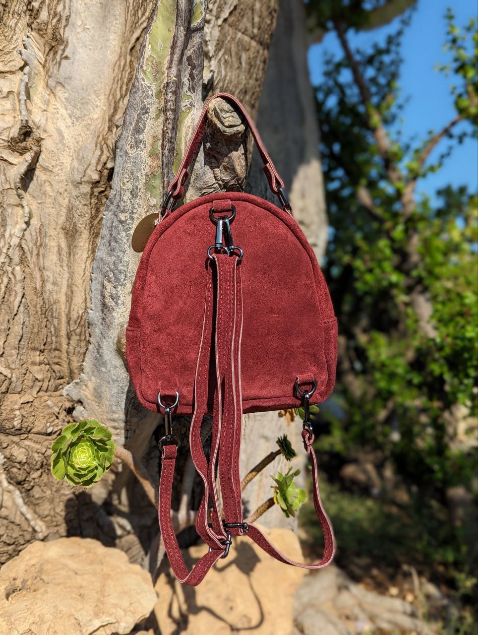 Ab. Zapatos 1619/2 New R · GRANATE+AB.Z · Pelle · mochila serraje (610) GRANATE АКЦИЯ - Imagen 5