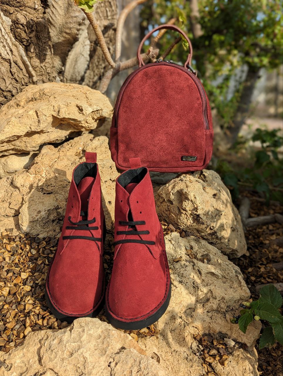 Ab. Zapatos 1619/2 New R · GRANATE+AB.Z · Pelle · mochila serraje (610) GRANATE АКЦИЯ - Imagen 2