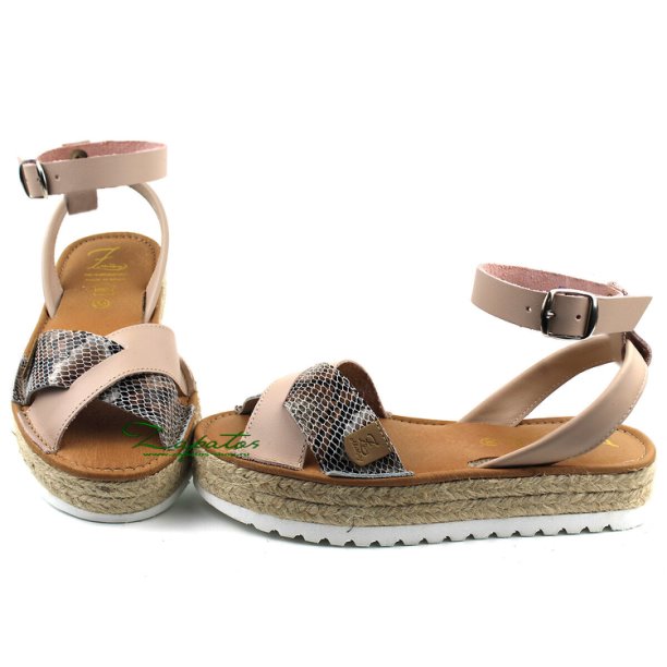 Дополнительные ремешки для абаркас AB. Zapatos correas (100) Beig - Imagen 4